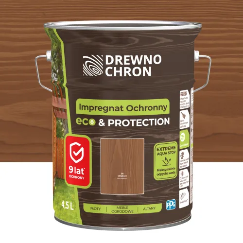 Drewnochron Impregnat Eco&Protection w odcieniu Orzech